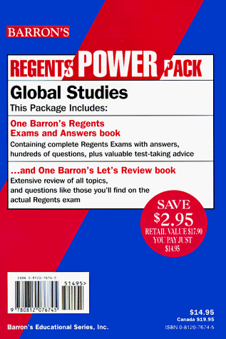 Regents Power Pack: Global Studies/Barron's Regents Exams and Answers Book/Barron's Let's Review Book (9780812076745) by Tessa Krailing