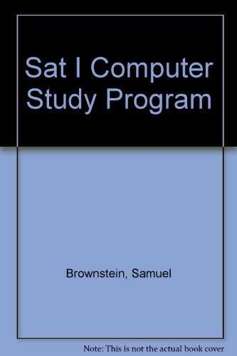 Sat I Computer Study Program (9780812081589) by Brownstein, Samuel; Weiner, Mitchel; Weiner-Green, Sharon