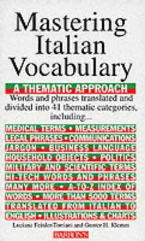 9780812091090: Mastering Italian Vocabulary: A Thematic Approach (Mastering Vocabulary)