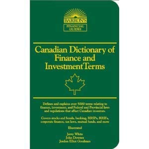Imagen de archivo de Canadian Dictionary of Finance and Investment Terms a la venta por HPB-Emerald