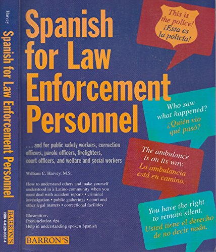 Beispielbild fr Spanish for Law Enforcement Personnel zum Verkauf von Better World Books