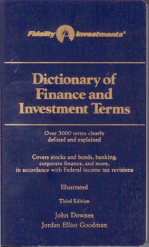 Stock image for Dictionary of Finance and Investment Terms - Third Edition for sale by Wonder Book