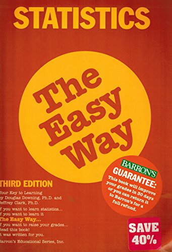 Imagen de archivo de Statistics The Easy Way (Easy Way Series) a la venta por Half Price Books Inc.