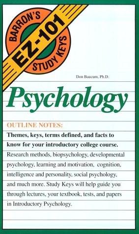 Imagen de archivo de Psychology: Barron's EZ-101 Study Keys a la venta por Yosemite Street Books