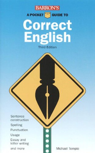 Imagen de archivo de Barron's Pocket Guide to Correct English a la venta por HPB-Emerald