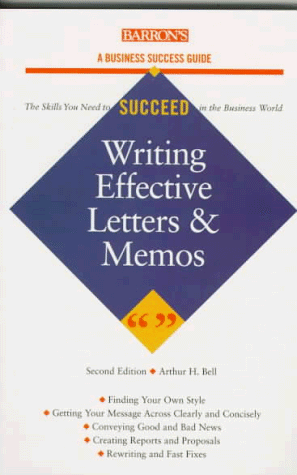 9780812098242: Writing Effective Letters & Memos