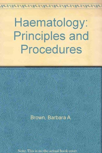 9780812105339: Haematology: Principles and Procedures