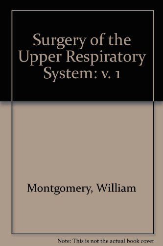 Beispielbild fr Surgery of the Upper Respiratory System zum Verkauf von Better World Books