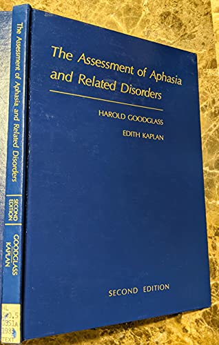 Imagen de archivo de The Assessment of Aphasia and Related Disorders a la venta por Better World Books: West