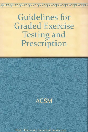 Beispielbild fr Guidelines for exercise testing and prescription zum Verkauf von Wonder Book