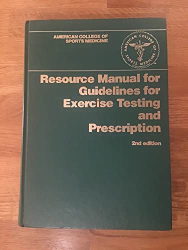 9780812115895: Resource Manual for Guidelines for Exercise Testing and Prescription