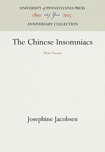 Stock image for Chinese Insomniacs - New Poems for sale by Chequamegon Books