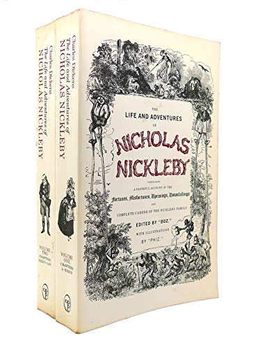 Imagen de archivo de The Life and Adventures of Nicholas Nickleby: Reproduced in Facsimile from the Original Monthly Parts of 1838-9 with an essay by Michael Slater (2 Vols. Set) a la venta por HPB Inc.