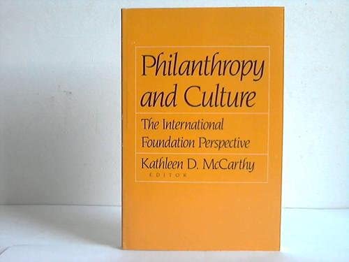 Philantropy and culture. The international foundation perspective.