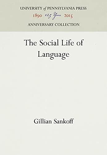 Beispielbild fr The Social Life of Language (Anniversary Collection) zum Verkauf von Books From California