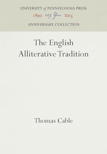 Stock image for The English Alliterative Tradition for sale by ThriftBooks-Atlanta