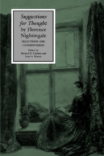 Imagen de archivo de Suggestions for Thought by Florence Nightingale: Selections and Commentaries a la venta por ilcampo