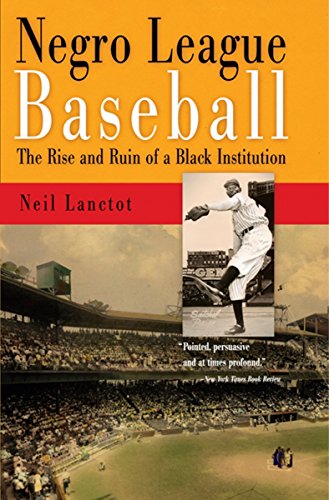 Stock image for Negro League Baseball : The Rise and Ruin of a Black Institution for sale by Better World Books