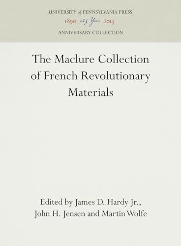 Stock image for The Maclure Collection of French Revolutionary Materials for sale by Atlantic Books