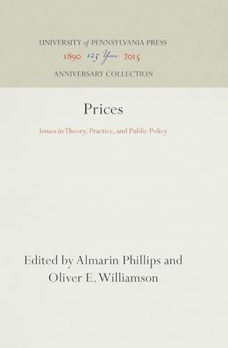Stock image for Prices Issues in Theory, Practice, and Public Policy for sale by Revaluation Books