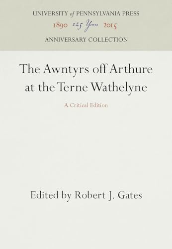 Stock image for The Awntyrs off Arthure at the Terne Wathelyne for sale by Neil Shillington: Bookdealer/Booksearch