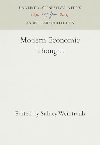 Stock image for Modern Economic Thought for sale by Better World Books