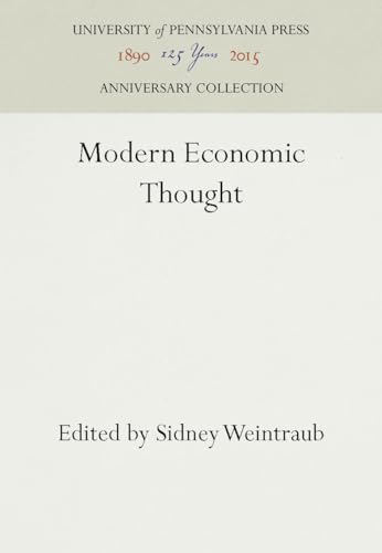 9780812277128: Modern Economic Thought (Anniversary Collection)