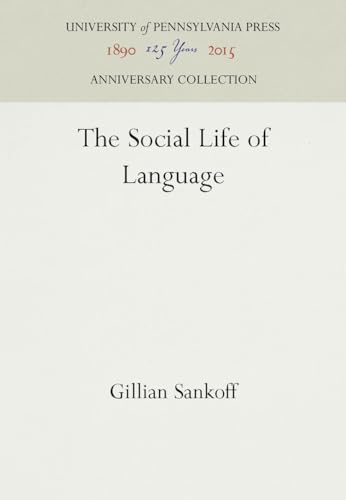 Beispielbild fr The Social Life of Language (Anniversary Collection) zum Verkauf von dsmbooks