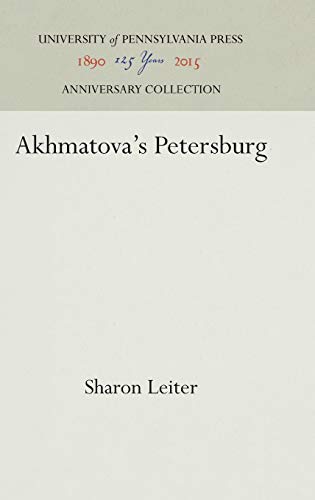 Imagen de archivo de Akhmatova's Petersburg a la venta por Better World Books