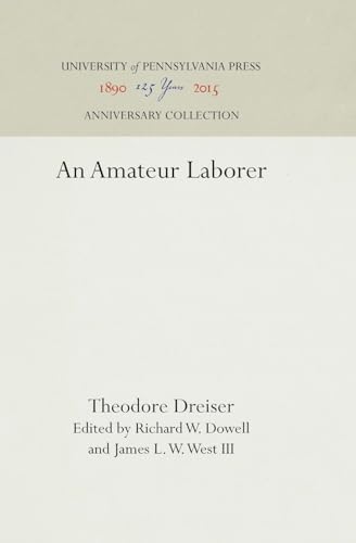 9780812278903: An Amateur Laborer (Anniversary Collection)