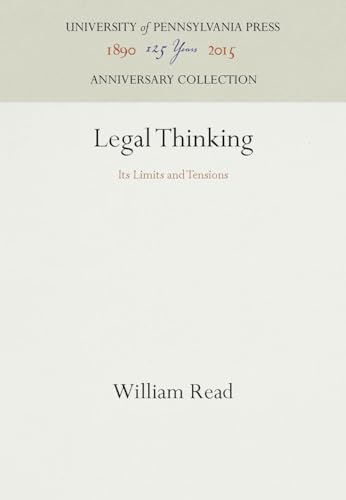 Stock image for Legal Thinking: Its Limits and Tensions for sale by Great Northern Books