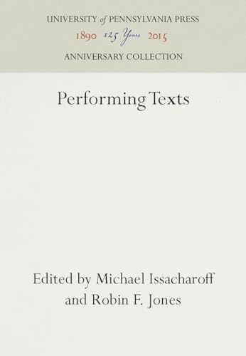 Beispielbild fr Performing Texts (Anniversary Collection) zum Verkauf von RiLaoghaire