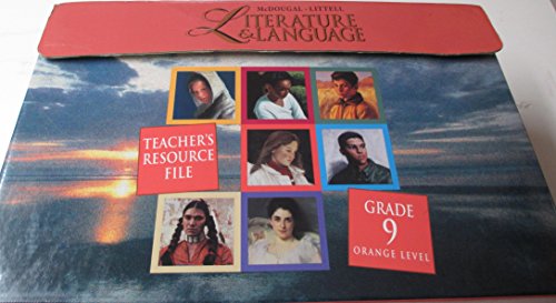 Stock image for LITERATURE & LANGUAGE Teacher's Resource File Grade 9 for sale by Sunny Day Books