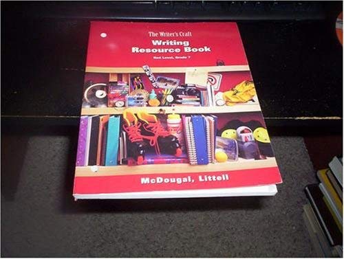 Beispielbild fr THE WRITER'S CRAFT RED, WRITING RESOURCE BOOK zum Verkauf von mixedbag