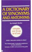 9780812444636: A Dictionary of Synonyms and Antonyms