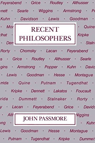 Stock image for Recent Philosophers for sale by BooksRun