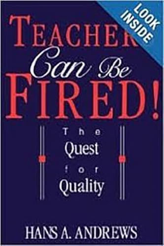 9780812692808: Teachers Can Be Fired!: The Quest For Quality