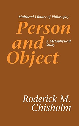 Imagen de archivo de Person and Object: A Metaphysical Study (Muirhead Library of Philosophy) a la venta por Zubal-Books, Since 1961
