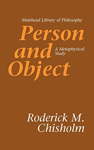 Stock image for Person and Object: A Metaphysical Study (Muirhead Library of Philosophy) for sale by Zubal-Books, Since 1961