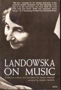 Beispielbild fr Landowska on Music zum Verkauf von WorldofBooks