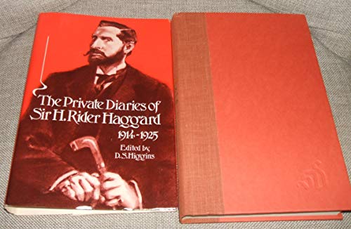 Beispielbild fr The Private Diaries of Sir H. Rider Haggard, 1914-1925 zum Verkauf von Better World Books