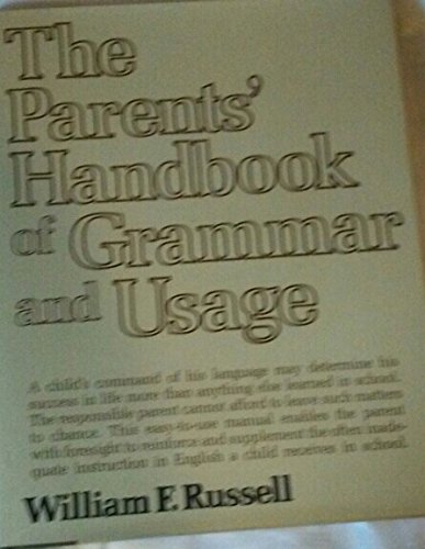 Stock image for Parents' Handbook of Grammar and Usage for sale by Front Cover Books