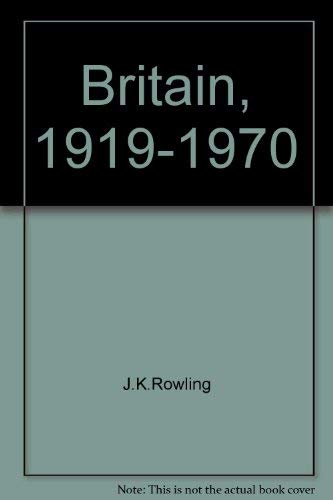 Imagen de archivo de Britain 1919-1970 a la venta por NightsendBooks