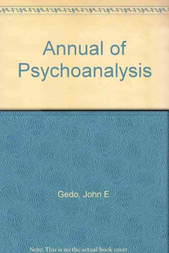 Stock image for Annual of Psychoanalysis for sale by Better World Books