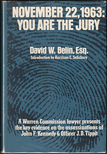 Imagen de archivo de NOVEMBER 22 1963: YOU ARE THE JURY a la venta por Falls Bookstore