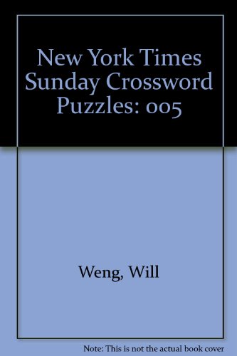 9780812908008: New York Times Sunday Crossword Puzzles: 005