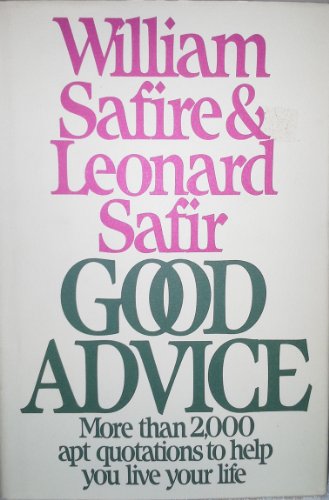 Stock image for Good Advice for sale by Better World Books