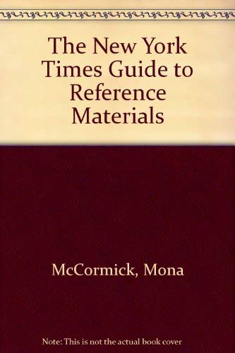 Imagen de archivo de The New York Times Guide to Reference Materials a la venta por Callaghan Books South