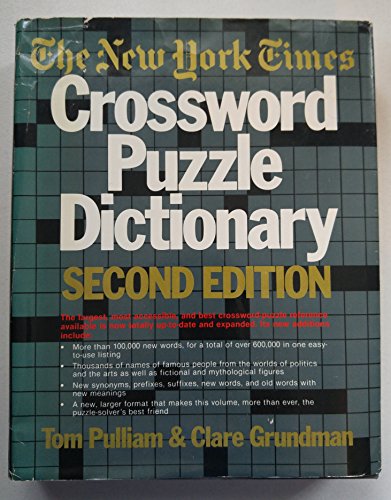 Beispielbild fr New York Times Crossword Puzzle Dictionary (2nd ed) (Puzzle Reference) zum Verkauf von BookHolders