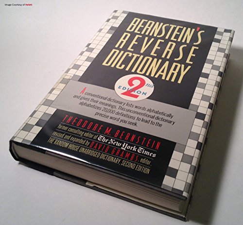 Beispielbild fr Bernstein's Reverse Dictionary zum Verkauf von Better World Books